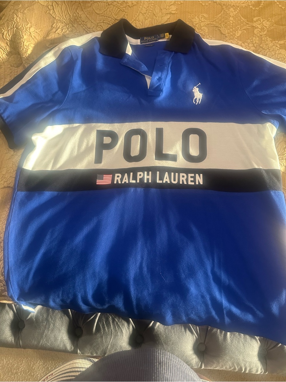 Ralph Lauren Royal Blue & Navy Classic Fit Polo